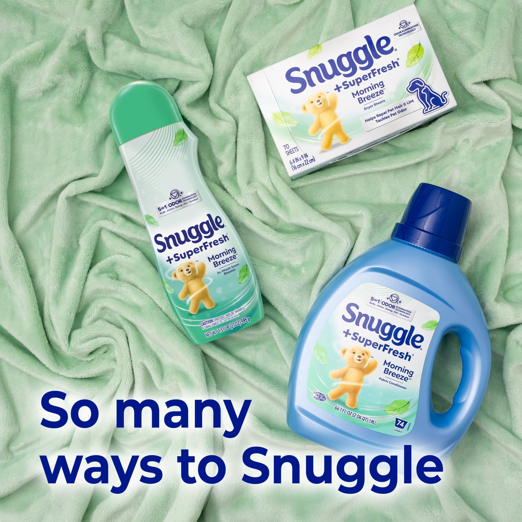 Snuggle SuperFresh Morning Breeze - Dryer Sheets, 105 Count - 2-Pack