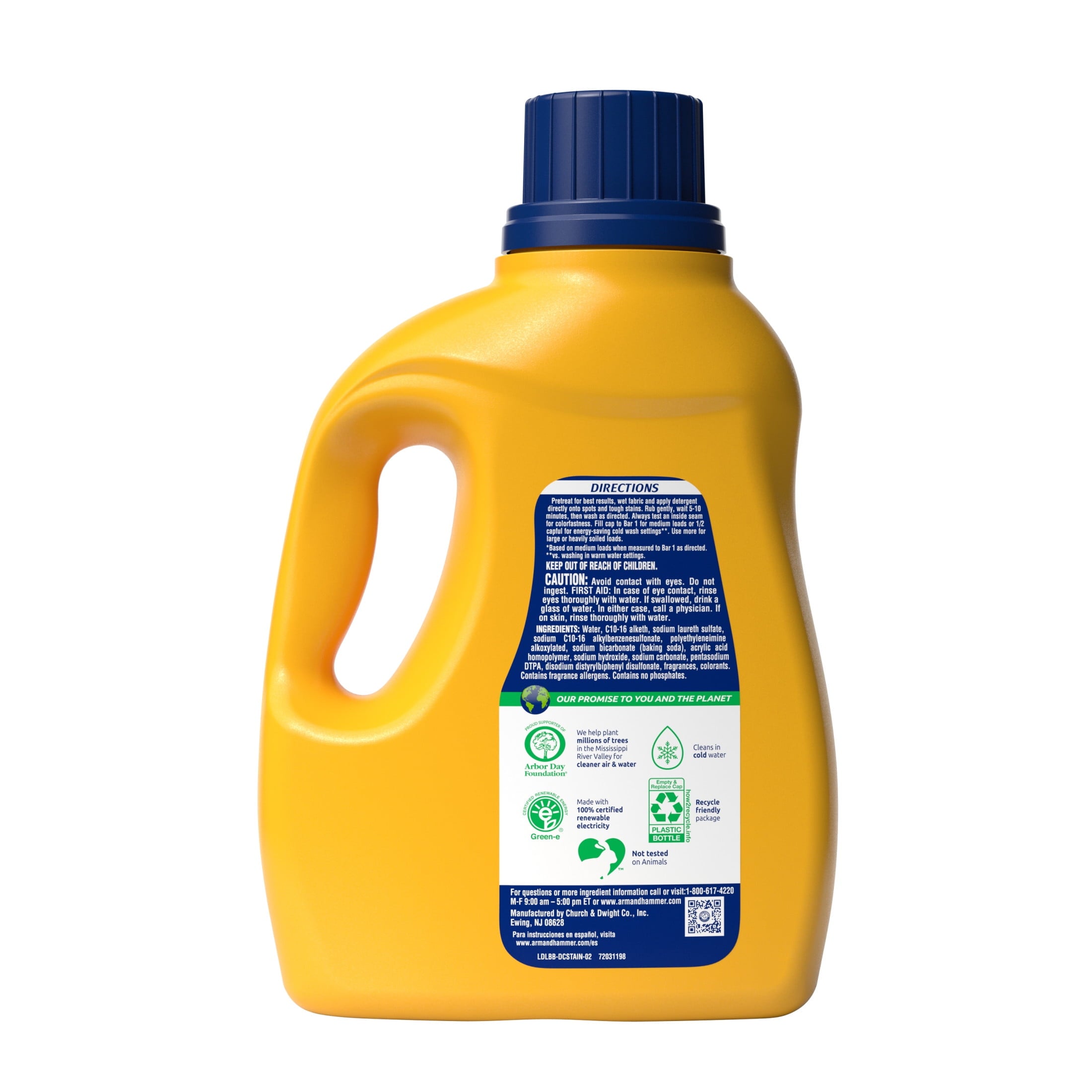 ARM & HAMMER Deep Clean OxiClean Max Force Laundry Detergent - Sparkling Clean, 75 fl oz, 50 Loads