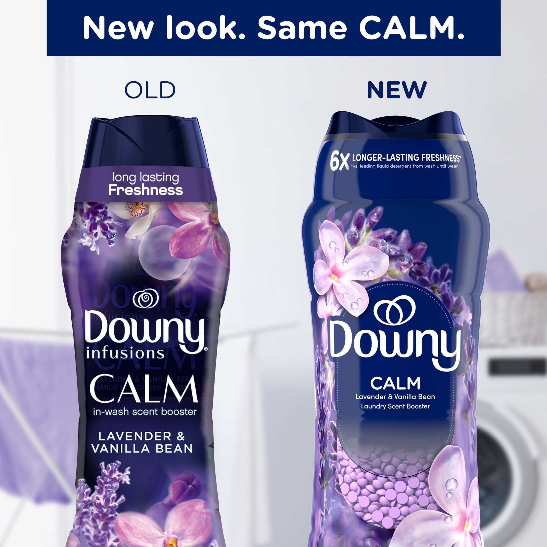 Downy Laundry Scent Beads - In-Wash Scent Booster, Infusions Calm Lavender and Vanilla Bean Scent, 30.1 oz