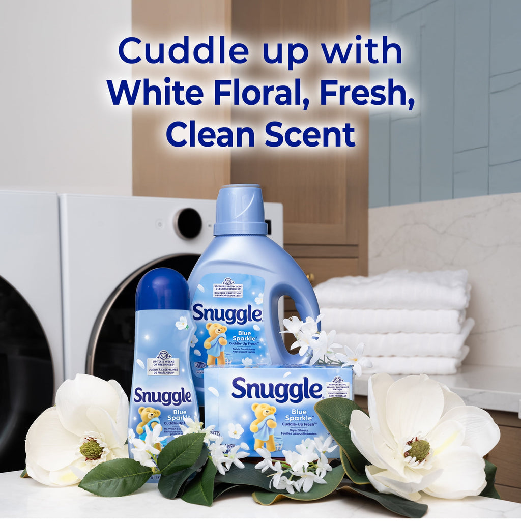 Snuggle Blue Sparkle Cuddle Up Fresh Dryer Sheets - 40 Count - 2-Pack