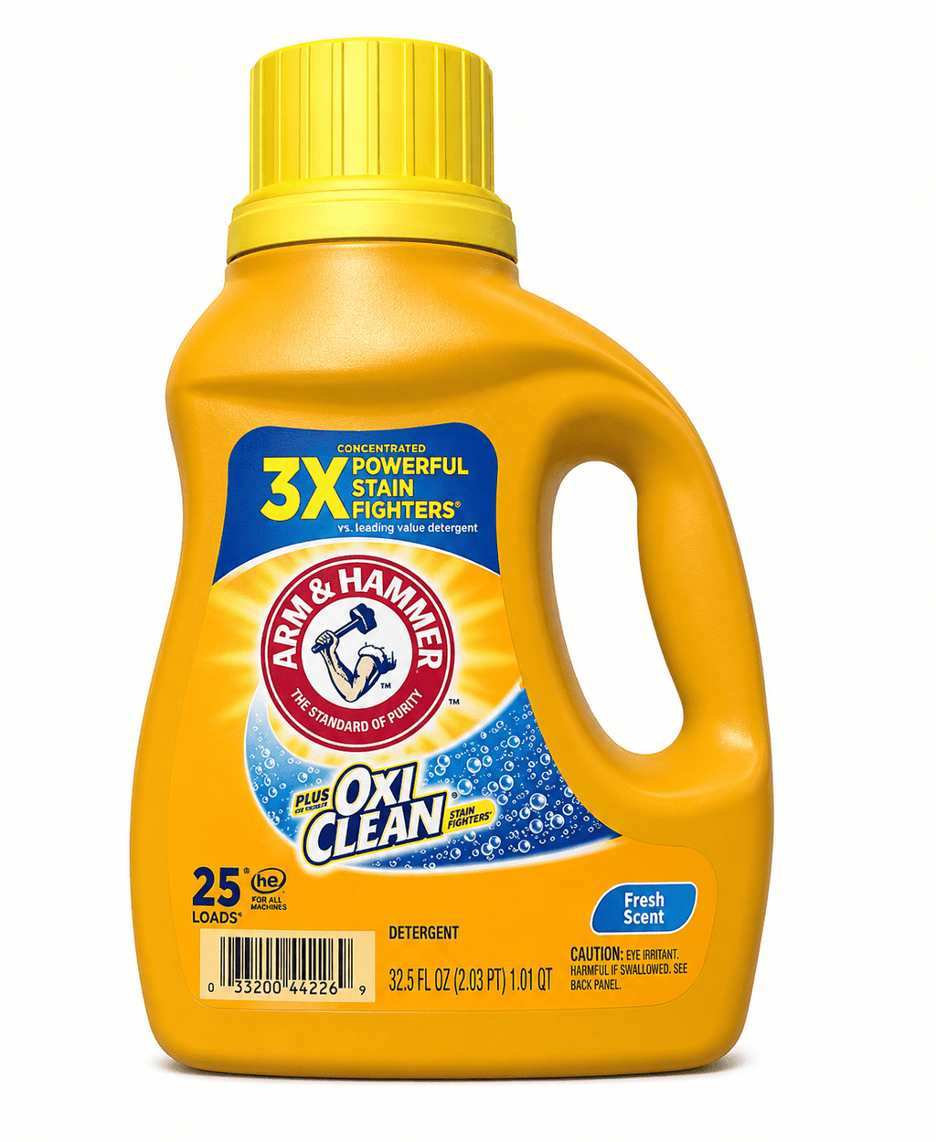 Arm & Hammer Plus OxiClean Liquid Laundry Detergent with OxiClean - Fresh Scent, 32.5 fl oz, 25 Loads