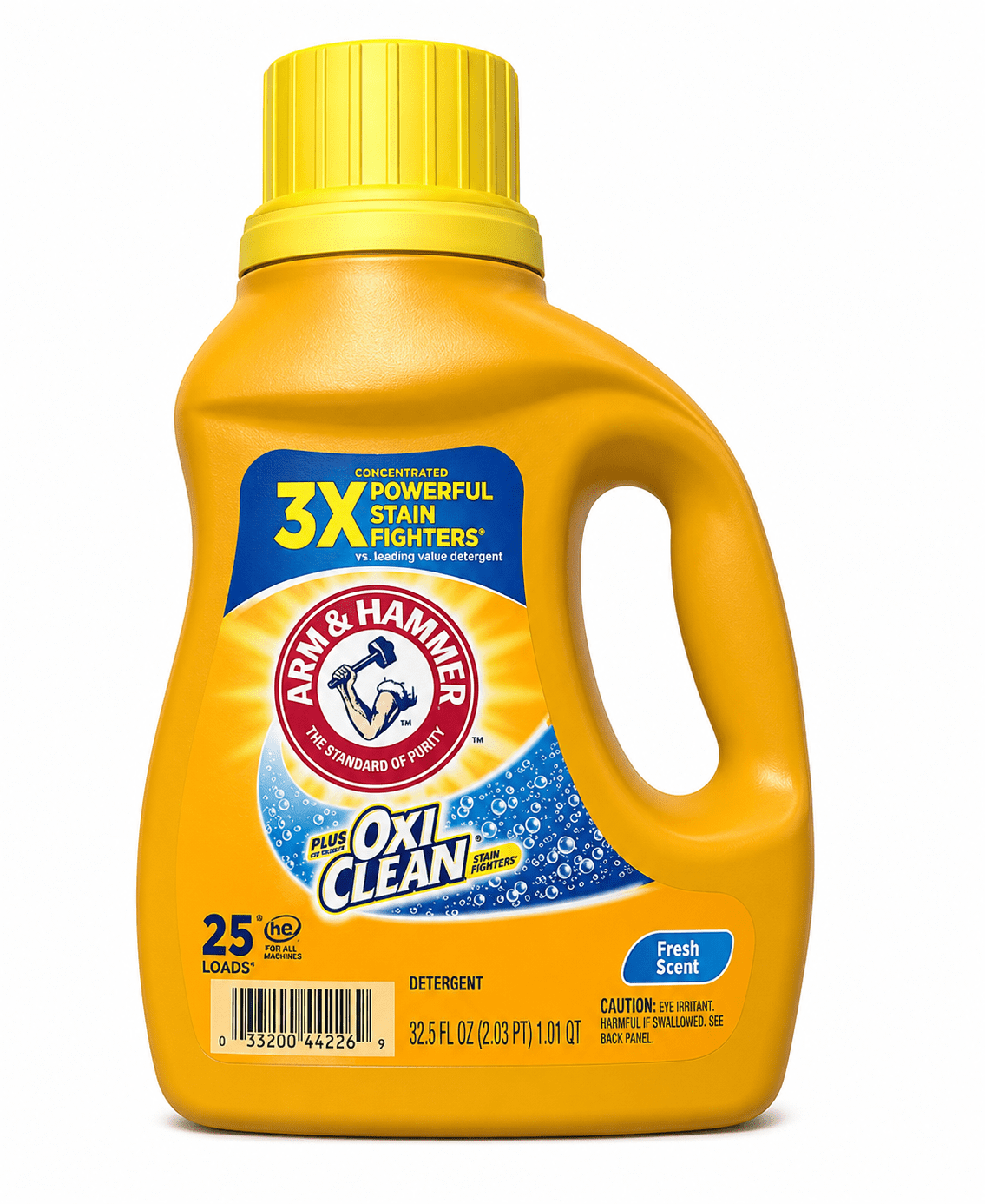 Arm & Hammer Plus OxiClean Liquid Laundry Detergent with OxiClean - Fresh Scent, 32.5 fl oz, 25 Loads