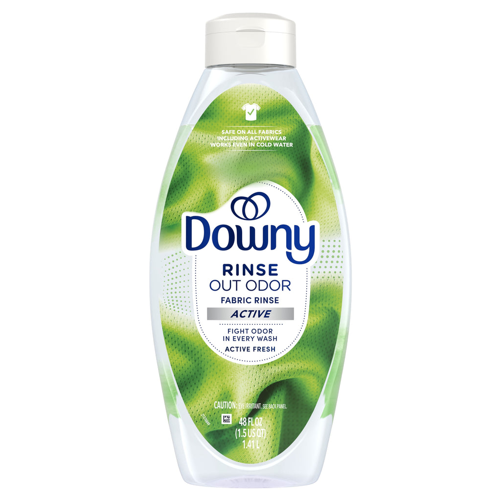 Downy Rinse Out Odor Laundry Rinse - Active Fresh Scent, 48 fl oz