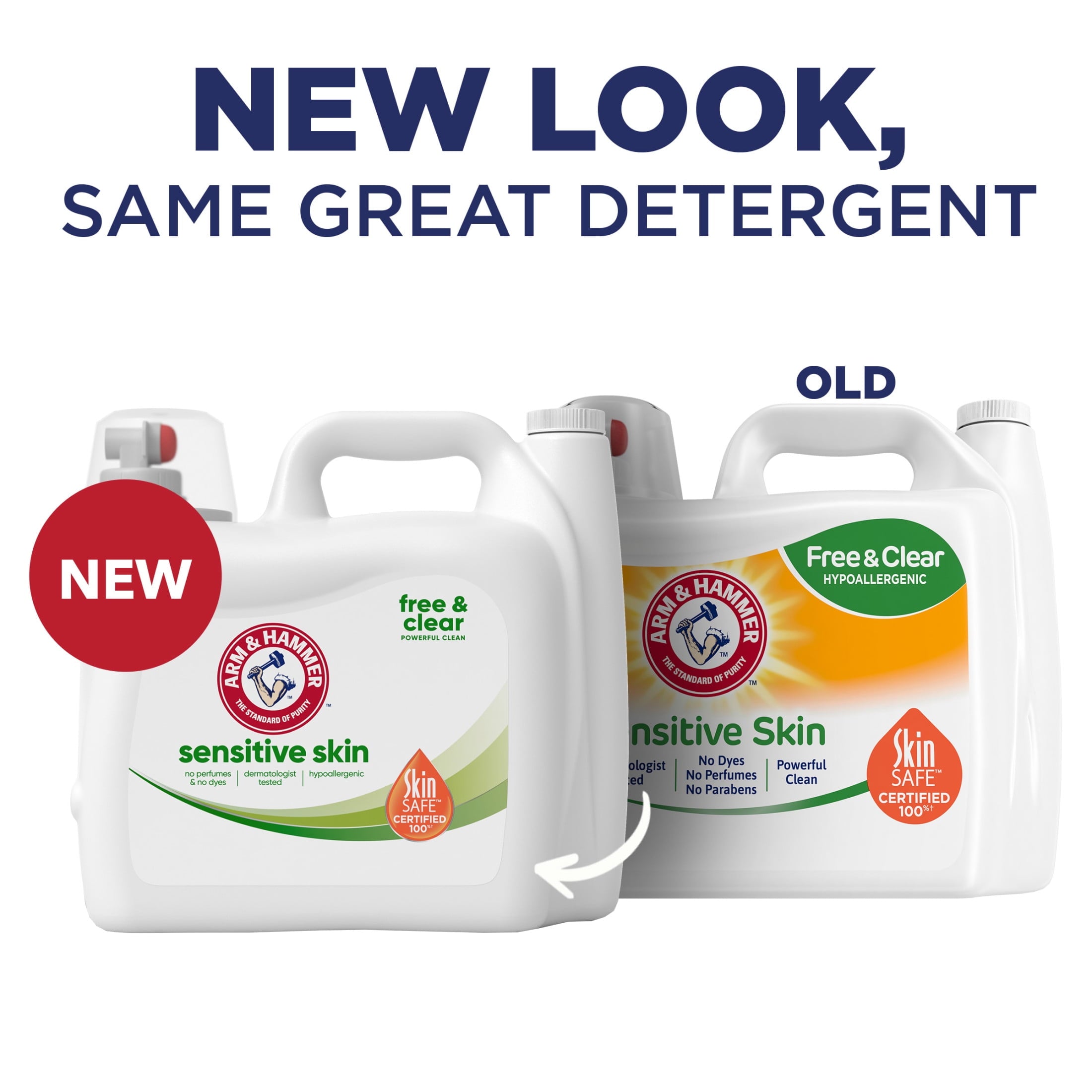 ARM & HAMMER Sensitive Skin Free & Clear Liquid Laundry Detergent Soap - 170 fl oz, 170 Loads