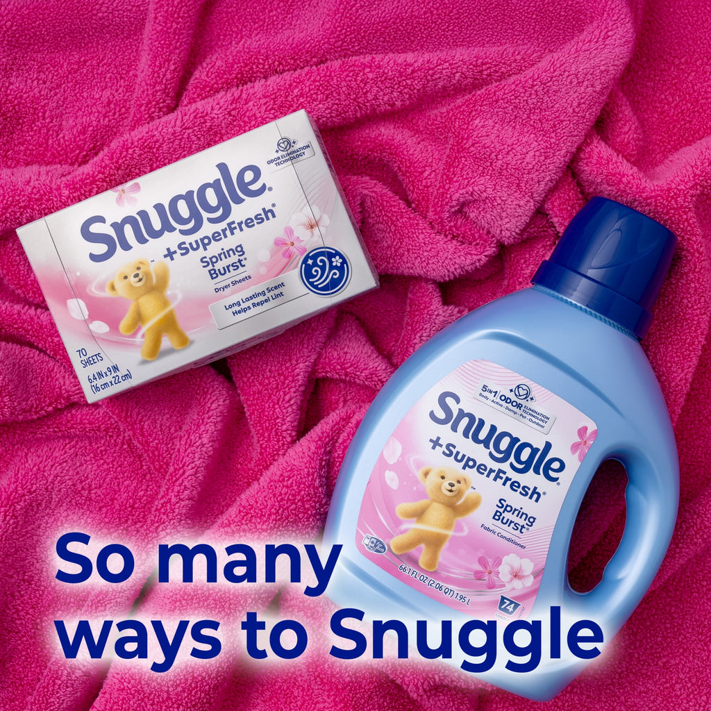 Snuggle SuperFresh Liquid Fabric Softener - Odor Eliminating, Spring Burst, 40 Loads