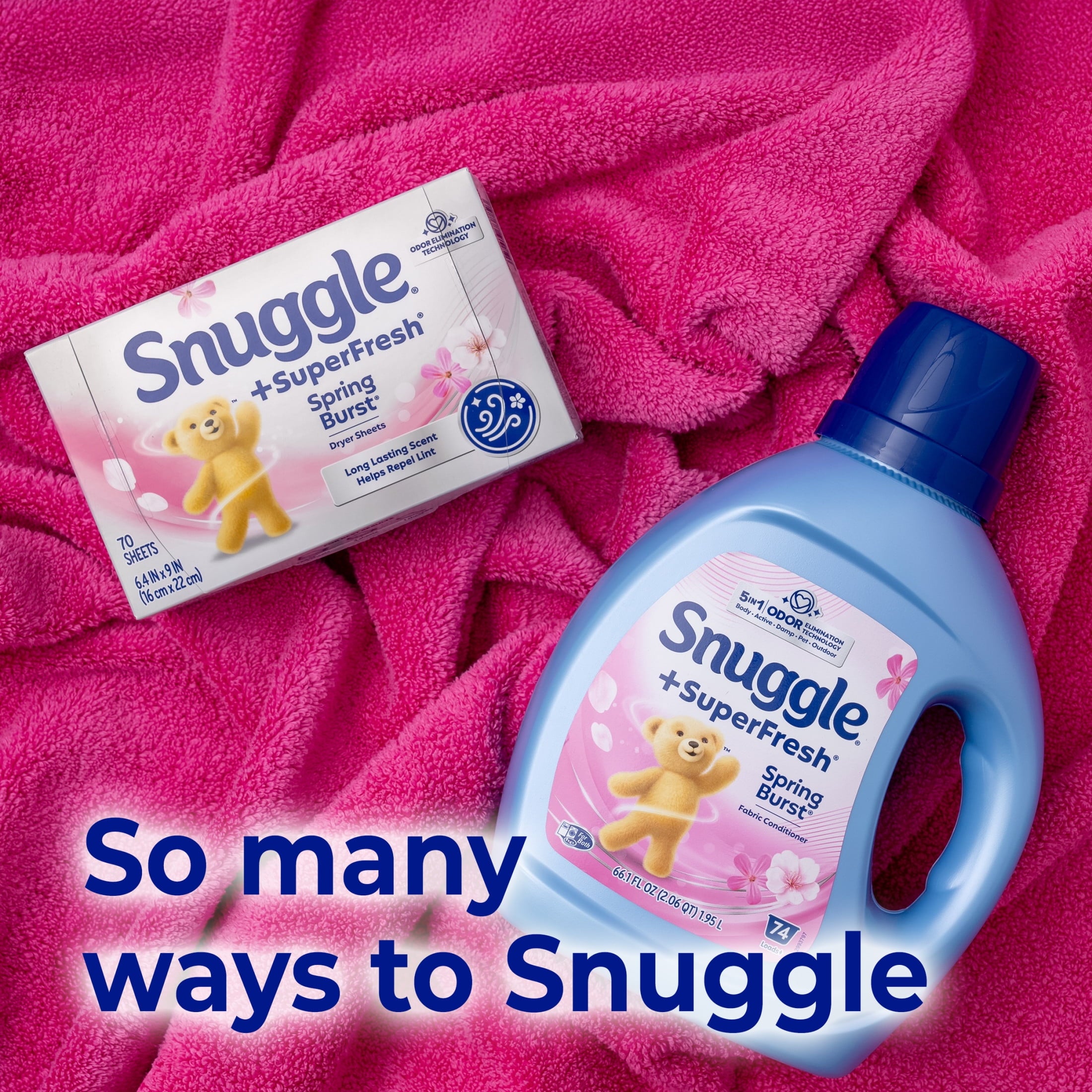 Snuggle SuperFresh Liquid Fabric Softener - Odor Eliminating, Spring Burst, 40 Loads