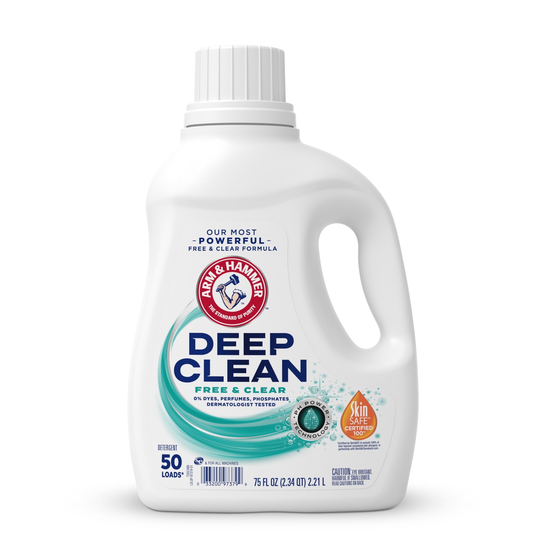 ARM & HAMMER Deep Clean Free & Clear Liquid Laundry Detergent - 75 Fl oz, 50 Loads