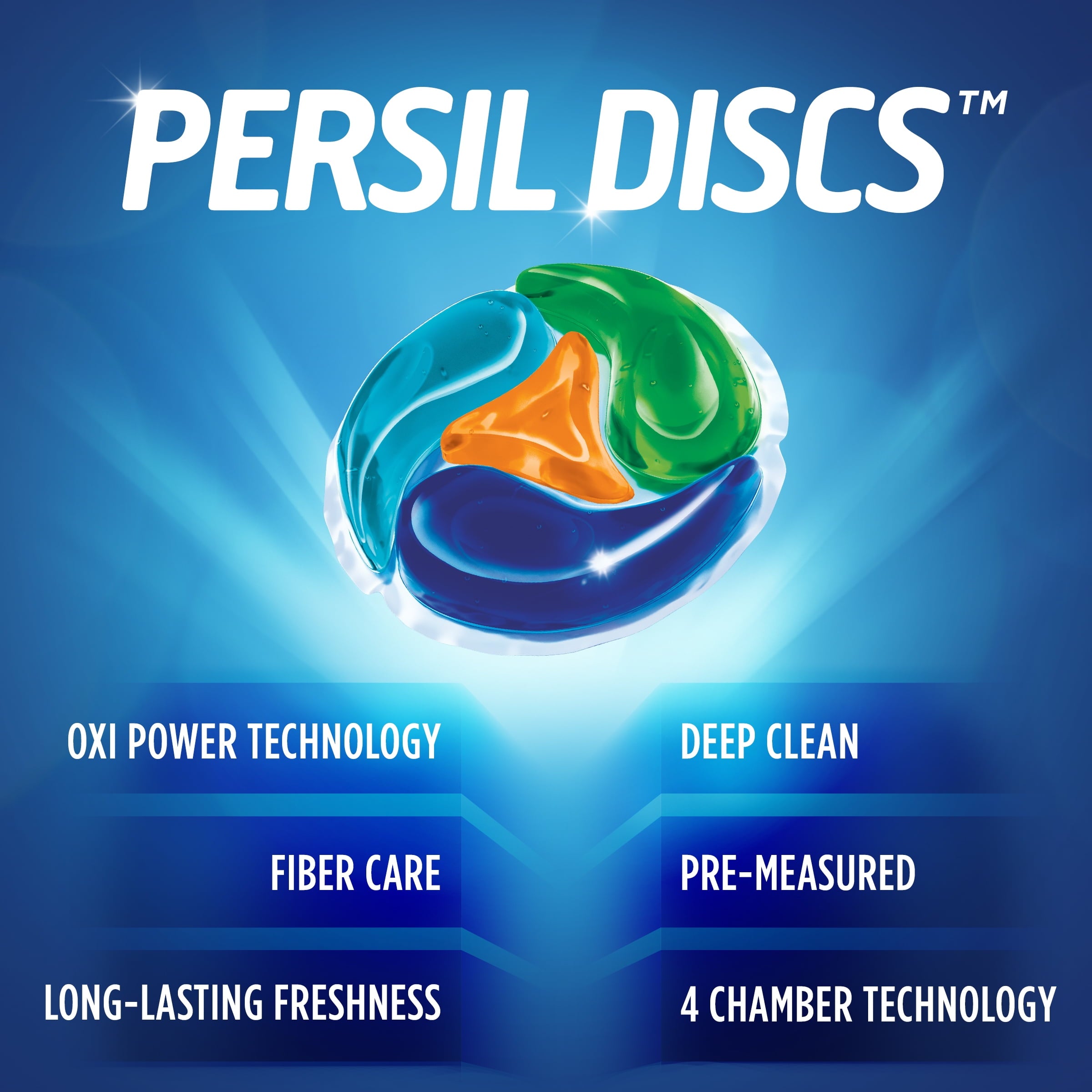 Persil Discs Laundry Detergent Pacs - Oxi, 15 Count