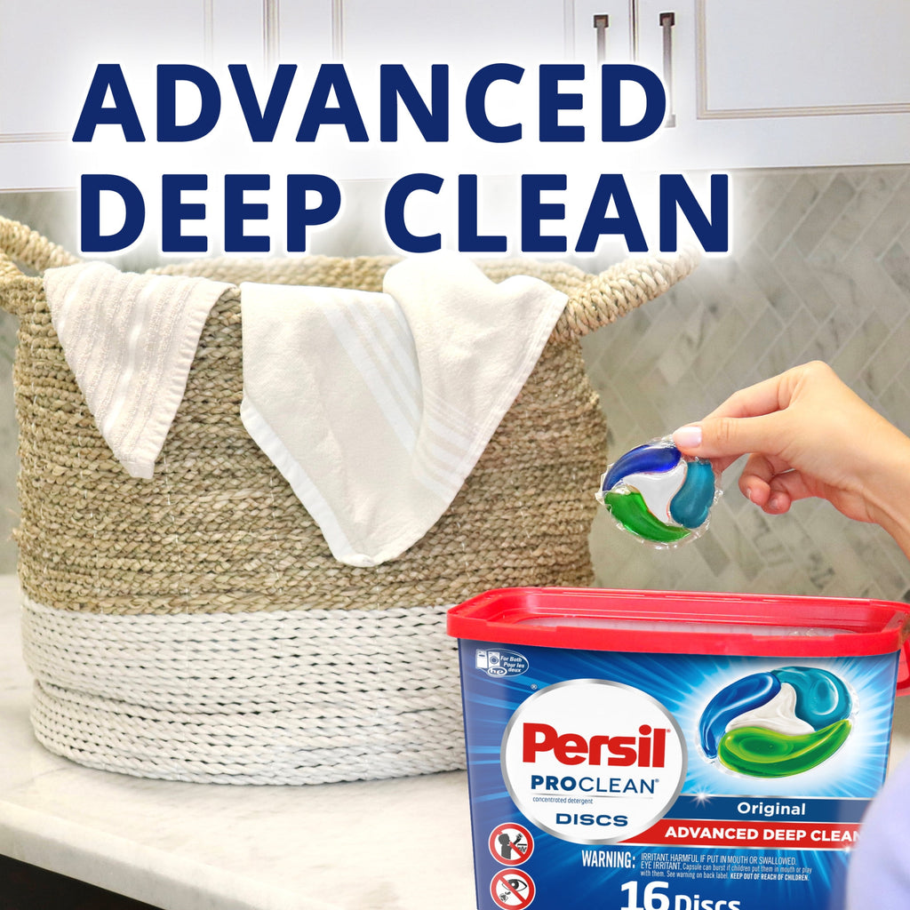 Persil Discs Laundry Detergent Pacs - Original Scent, High Efficiency (HE) Compatible, Laundry Soap, 16 Count