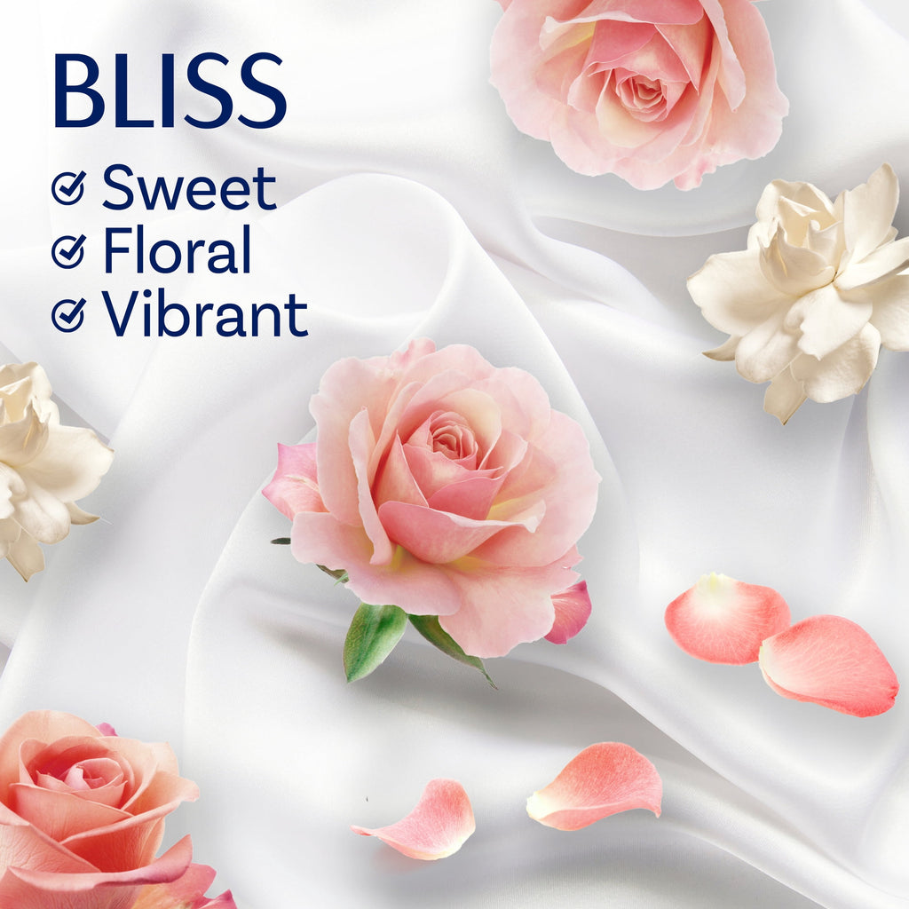Downy Fabric Softener Dryer Sheets - Infusions Bliss Amber and Rose Scent, 130 Mega Dryer Sheets