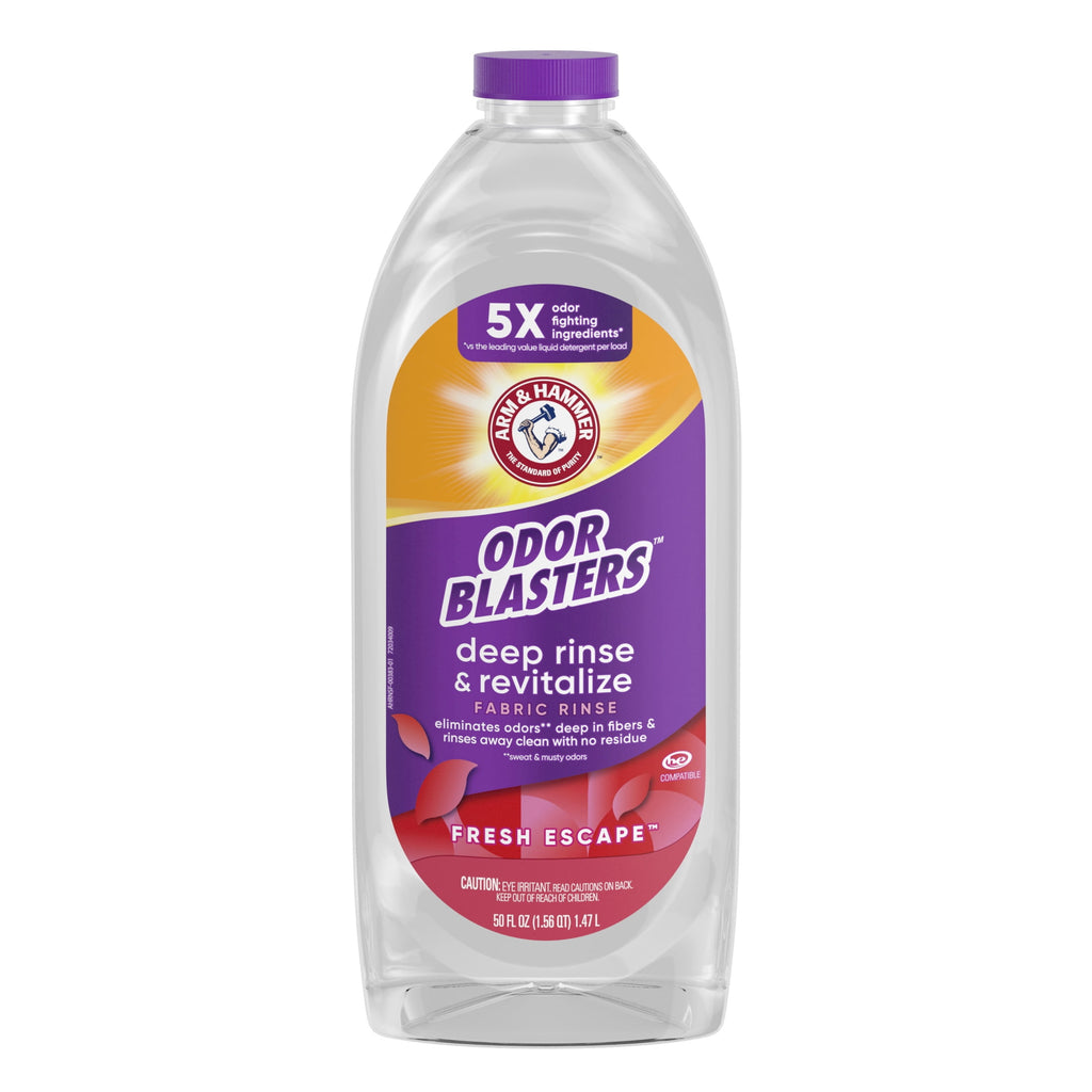 ARM & HAMMER Odor Blasters Deep Rinse and Revitalize Laundry Fabric Rinse - Fresh Escape, 50 fl oz