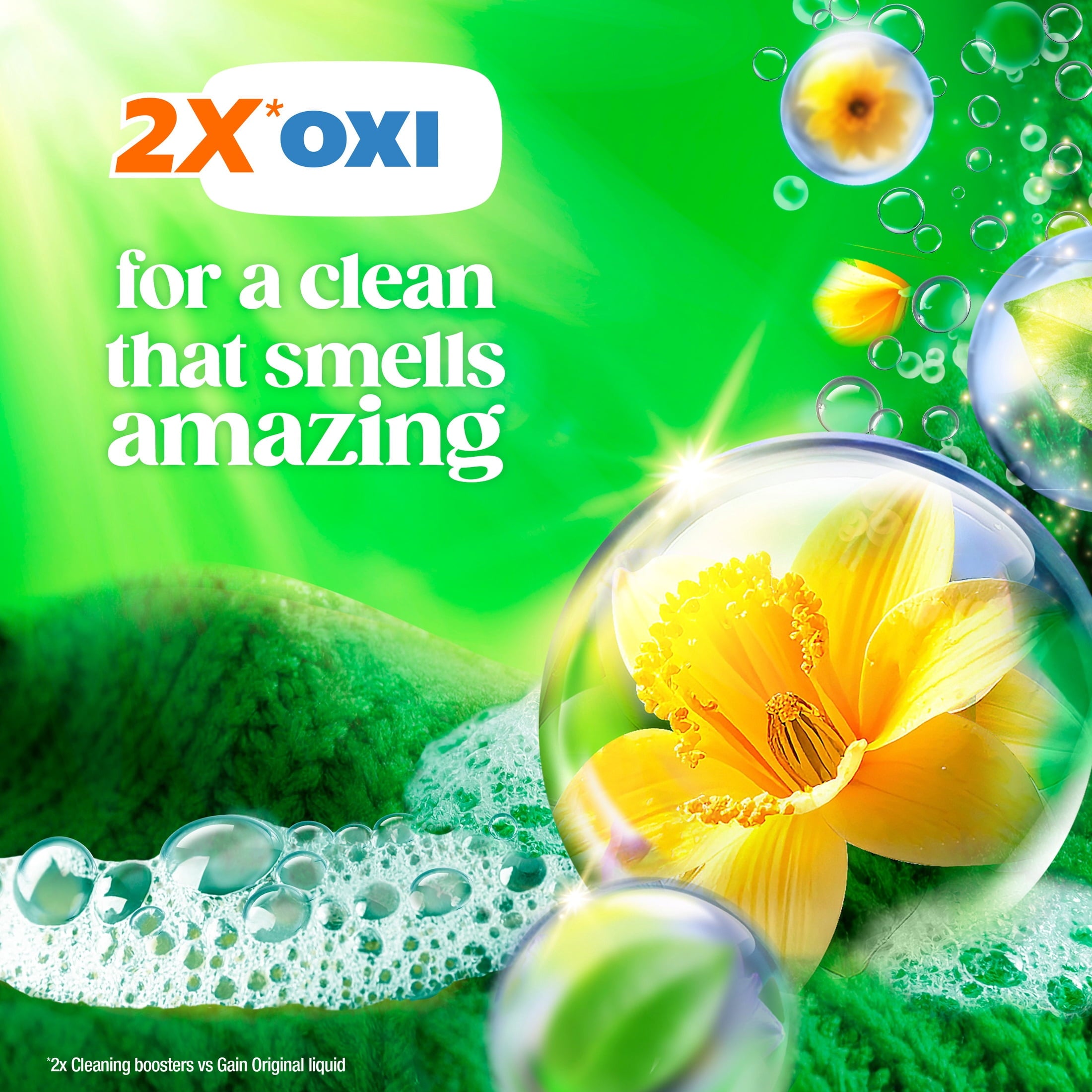Gain Flings Laundry Detergent Soap Pacs - 4-in-1 Oxi Boost and Febreze, Original Scent, 102 Count