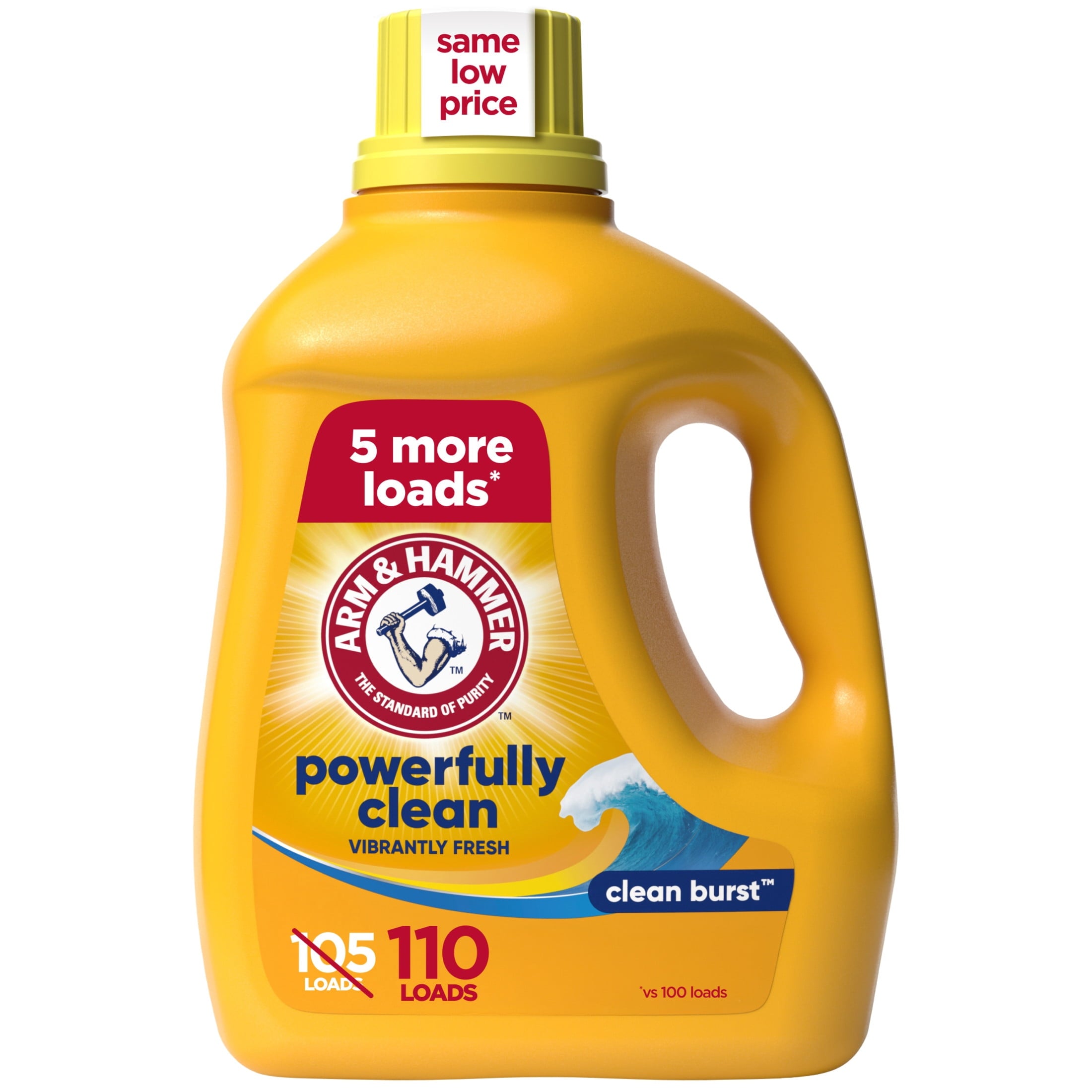 ARM & HAMMER Clean Burst Liquid Laundry Detergent - 110 Loads, 110 fl oz