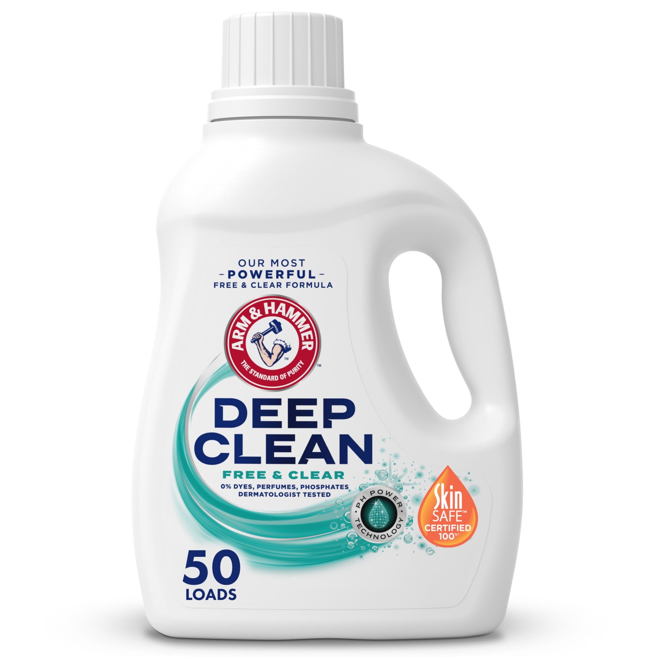ARM & HAMMER Deep Clean Free & Clear Liquid Laundry Detergent - 75 Fl oz, 50 Loads
