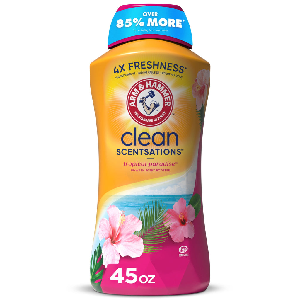 ARM & HAMMER Scent Booster - Laundry Beads Alternative, Tropical Paradise scent, 45 Oz