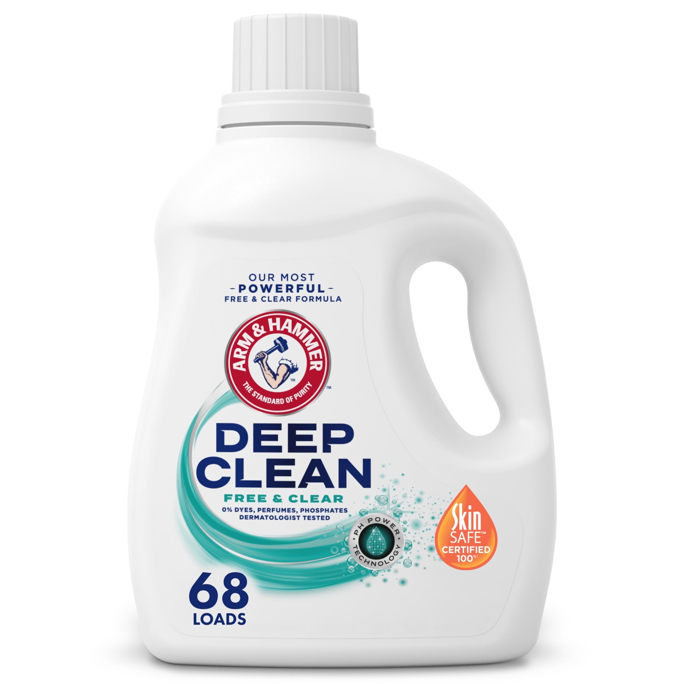 ARM & HAMMER Deep Clean Free & Clear Liquid Laundry Detergent - 102 fl oz, 68 Loads