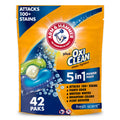 ARM & HAMMER Plus OxiClean 5-in-1 Laundry Detergent Paks - Fresh Scent, 42 Count