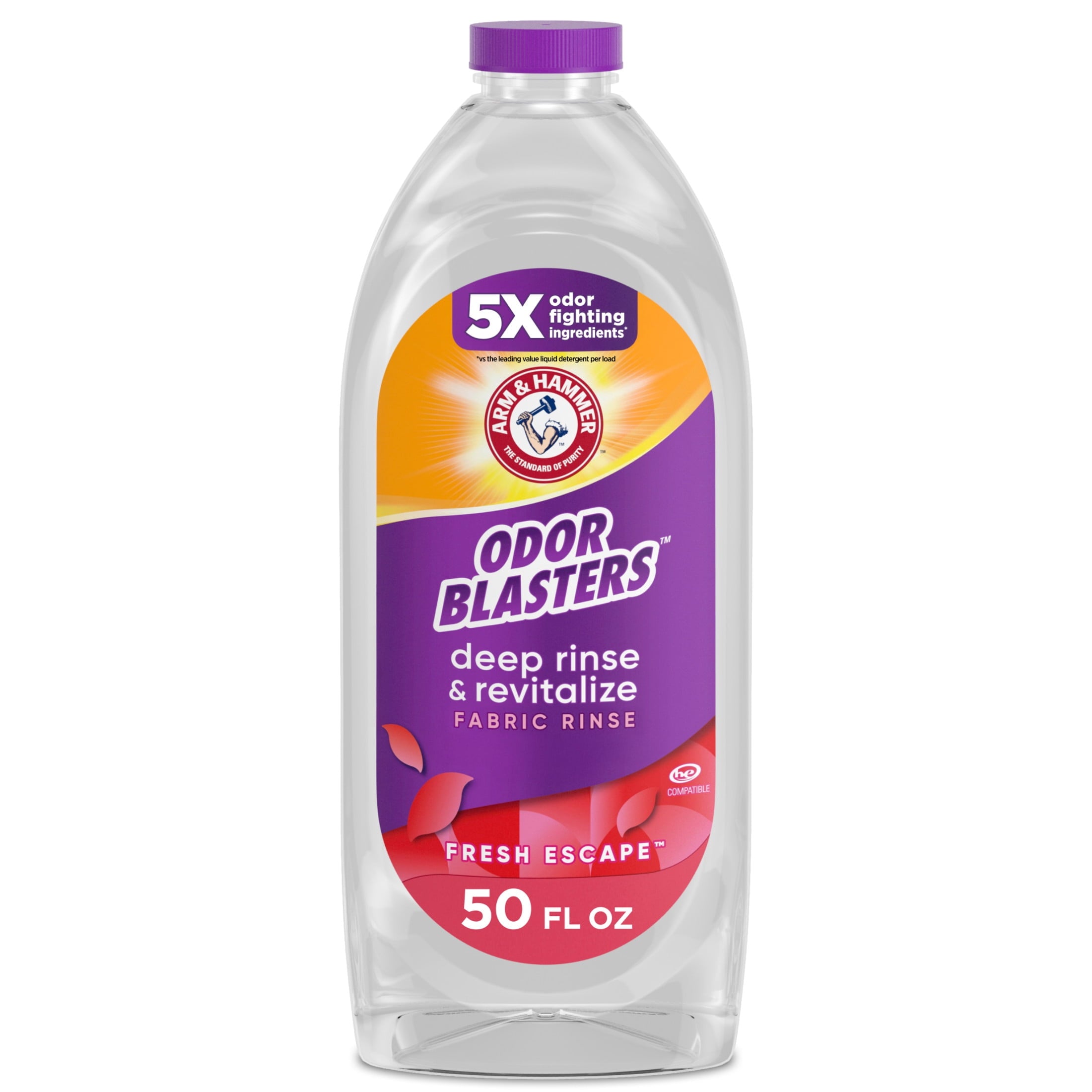 ARM & HAMMER Odor Blasters Deep Rinse and Revitalize Laundry Fabric Rinse - Fresh Escape, 50 fl oz