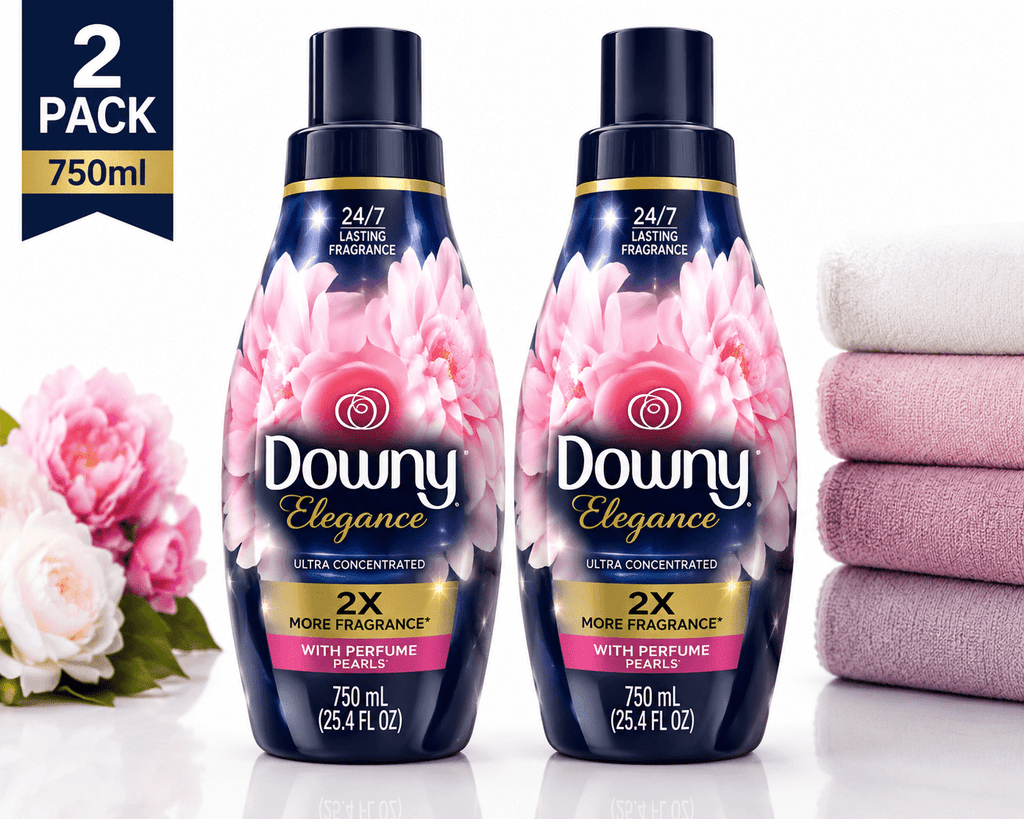 Downy Elegance Ultra Concentrated Fabric Softener - Elegance Scent, 750 mL, 2 Pack