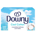 Downy Fabric Softener Dryer Sheets - Cool Cotton Scent, 240 Count