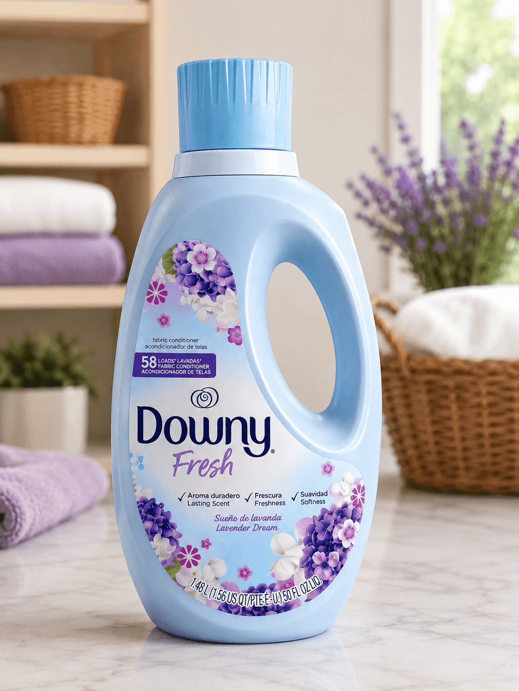 Downy Fresh Liquid Fabric Softener - Lavender Dream, 50 fl oz, 58 Loads