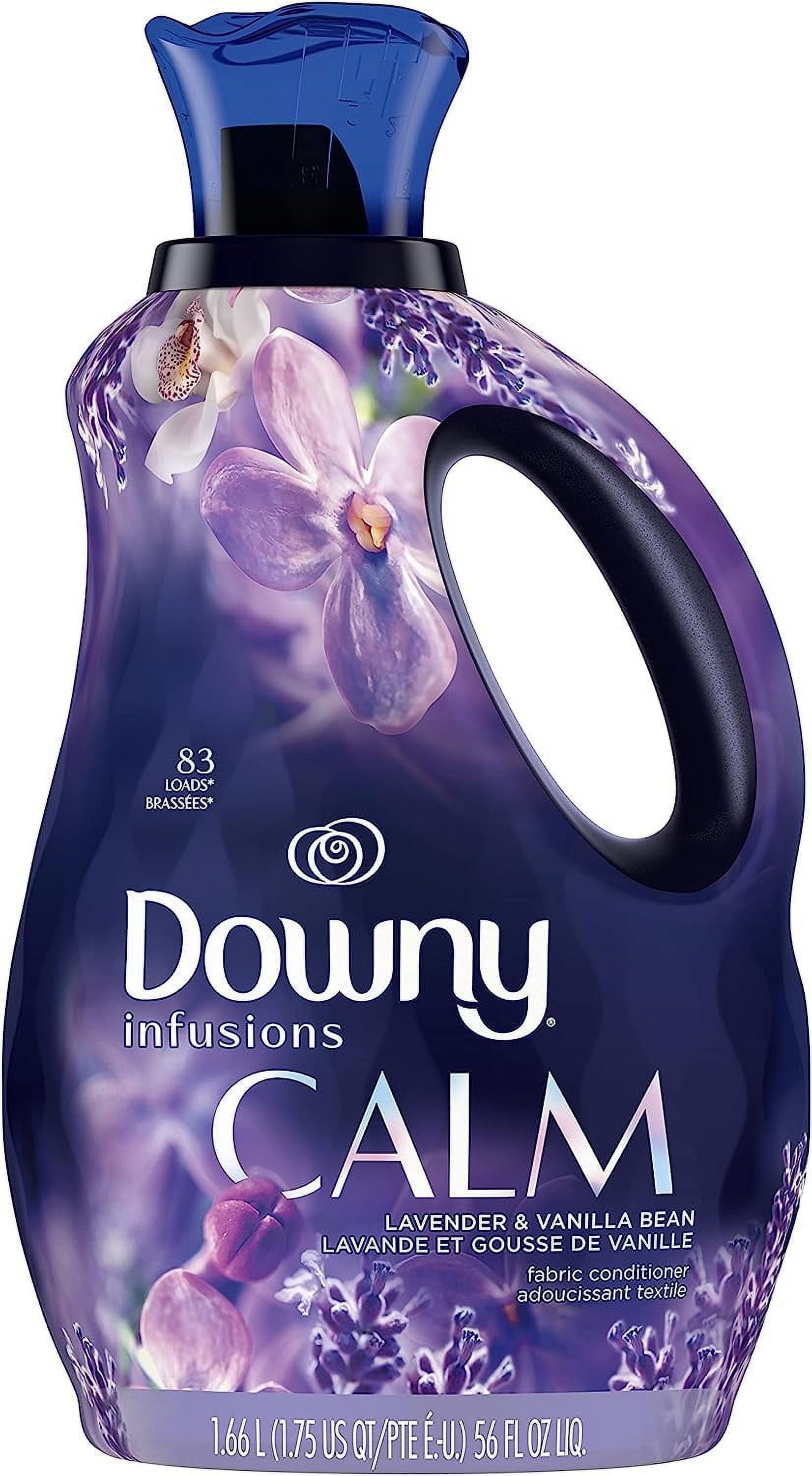 Downy Infusions Liquid Fabric Softener - Calm, Lavender & Vanilla Bean, 56 fl oz