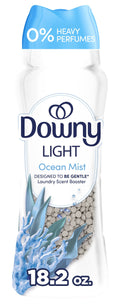 Downy Light In-Wash Scent Booster Laundry Beads - No Heavy Perfumes, Ocean Mist Scent, 18.2 oz
