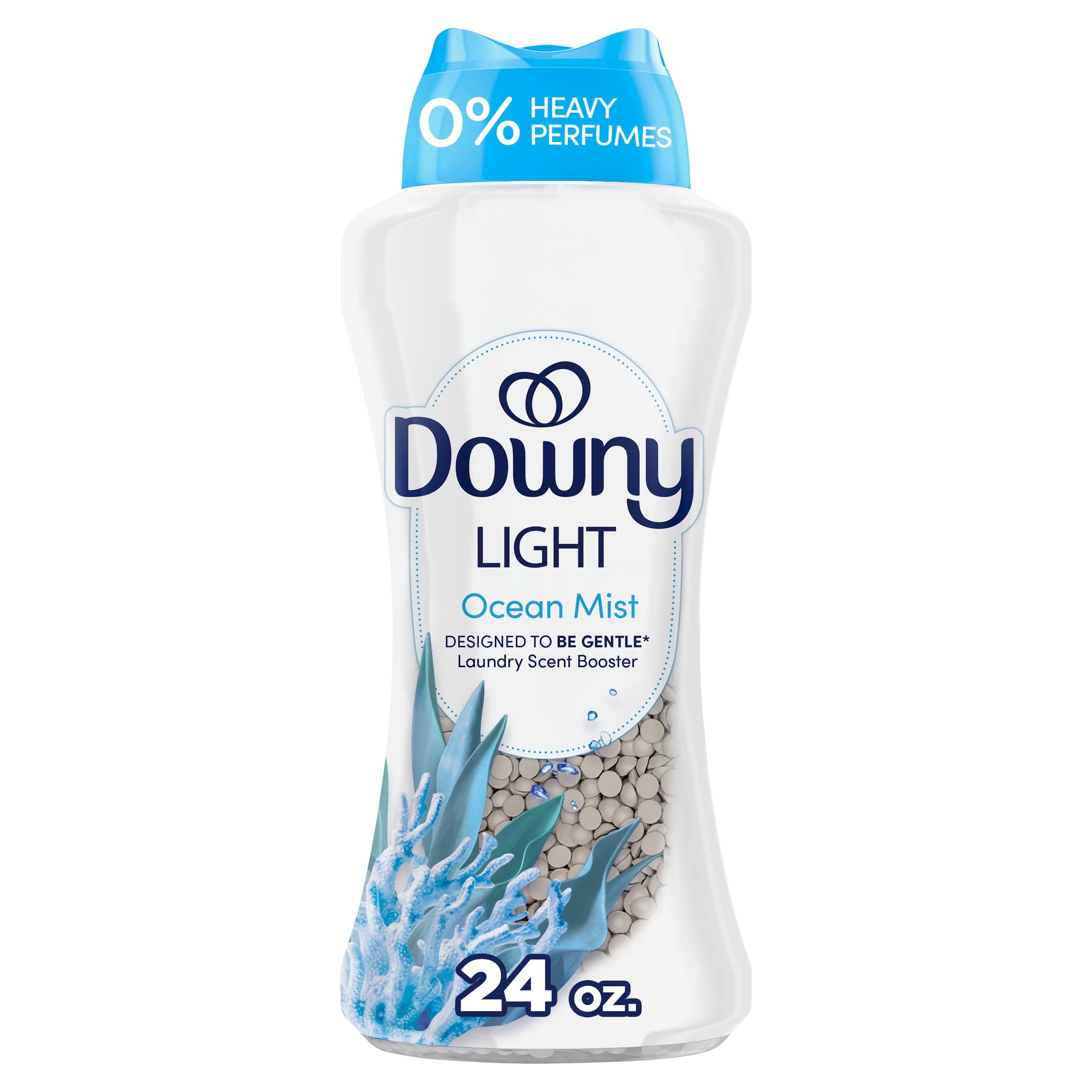 Downy Laundry Scent Beads - Light In-Wash Scent Booster, No Heavy Perfumes, Ocean Mist Scent, 24 oz