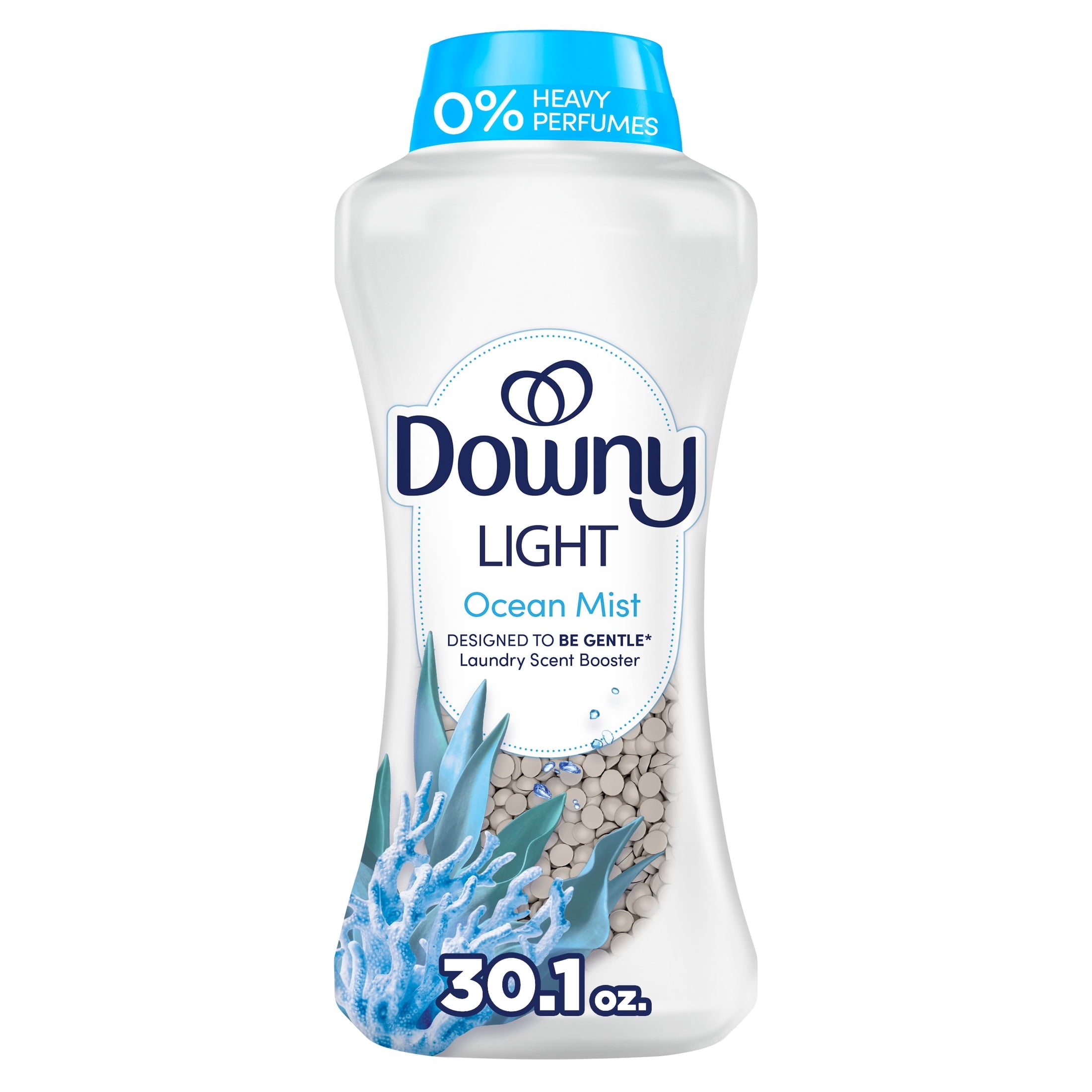 Downy Laundry Scent Beads - Light In-Wash Scent Booster, No Heavy Perfumes, Ocean Mist Scent, 30.1 oz