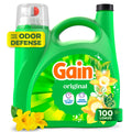 Gain Laundry Detergent Liquid - Now with Odor Defense, Original Scent, 132 fl oz, 100 Loads
