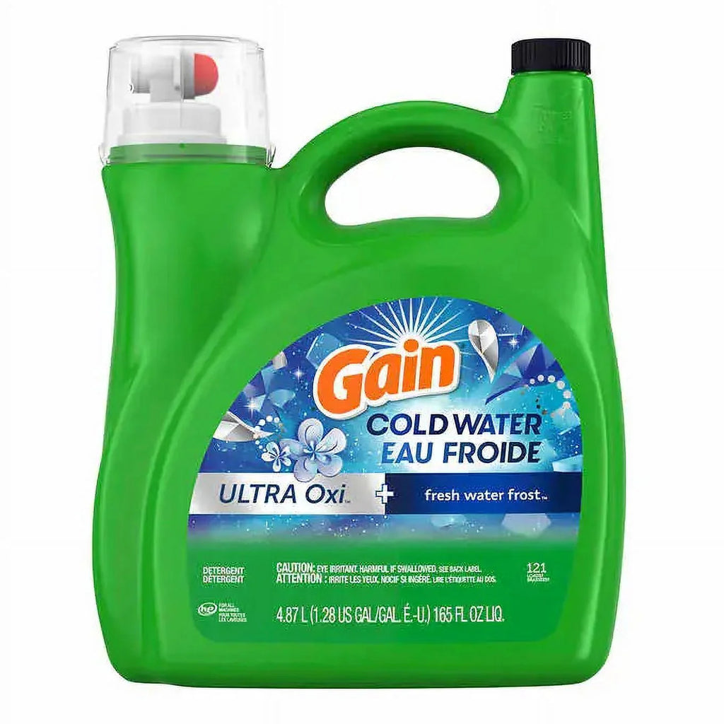 Gain Cold Water Liquid Laundry Detergent with Oxi 121 Washloads - 165oz
