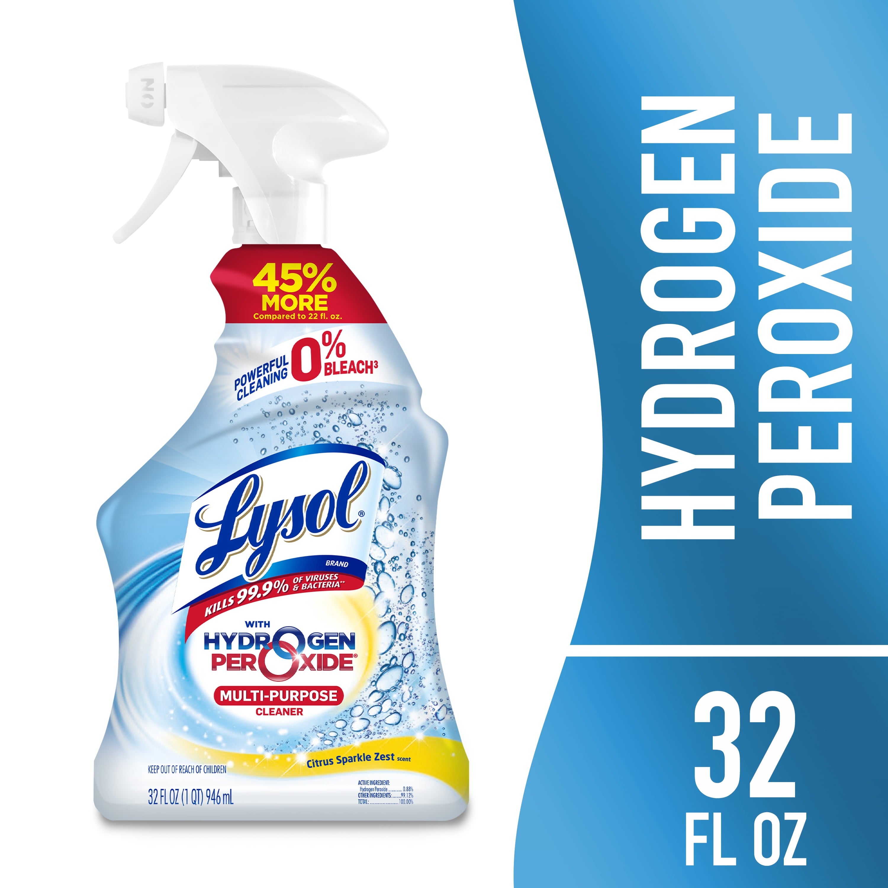 Lysol Bleach Free Hydrogen Peroxide Multi-Purpose Cleaner - Citrus 32 fl oz