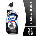 Lysol Toilet Bowl Cleaner Clinging Gel - Lime & Rust Remover, Disinfecting Bathroom Cleaner and Toilet Bowl Stain Remover, 24 fl oz