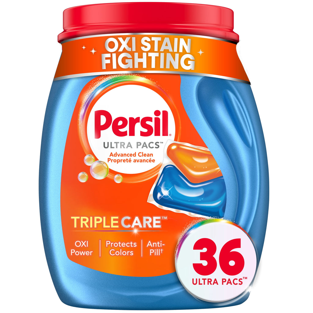 Persil Ultra Pacs Advanced Clean Laundry Detergent - Oxi+Odor Fighter, 36 Count