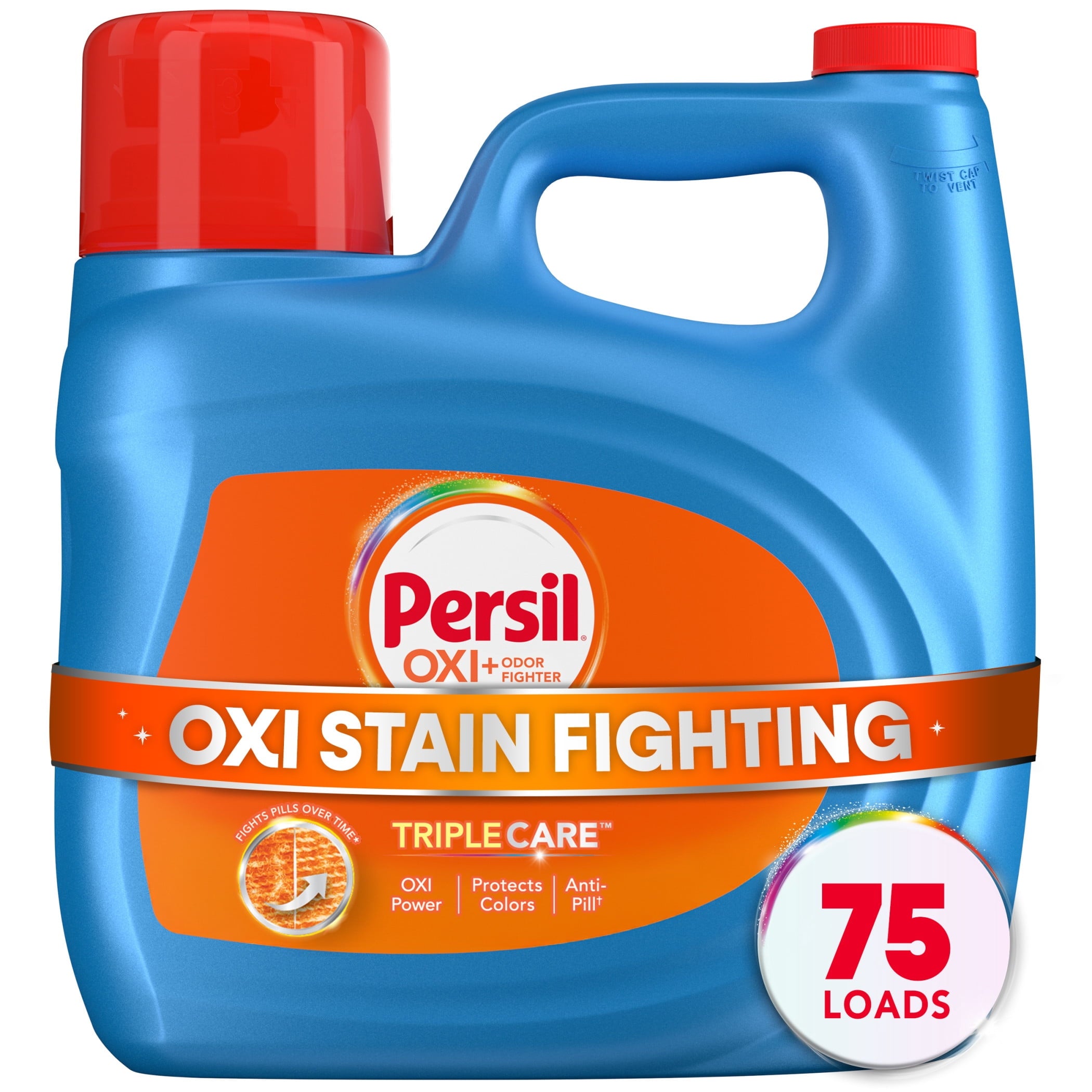 Persil Advanced Clean Oxi+Odor Fighter Liquid Laundry Detergent - 126 fl oz, 75 Loads