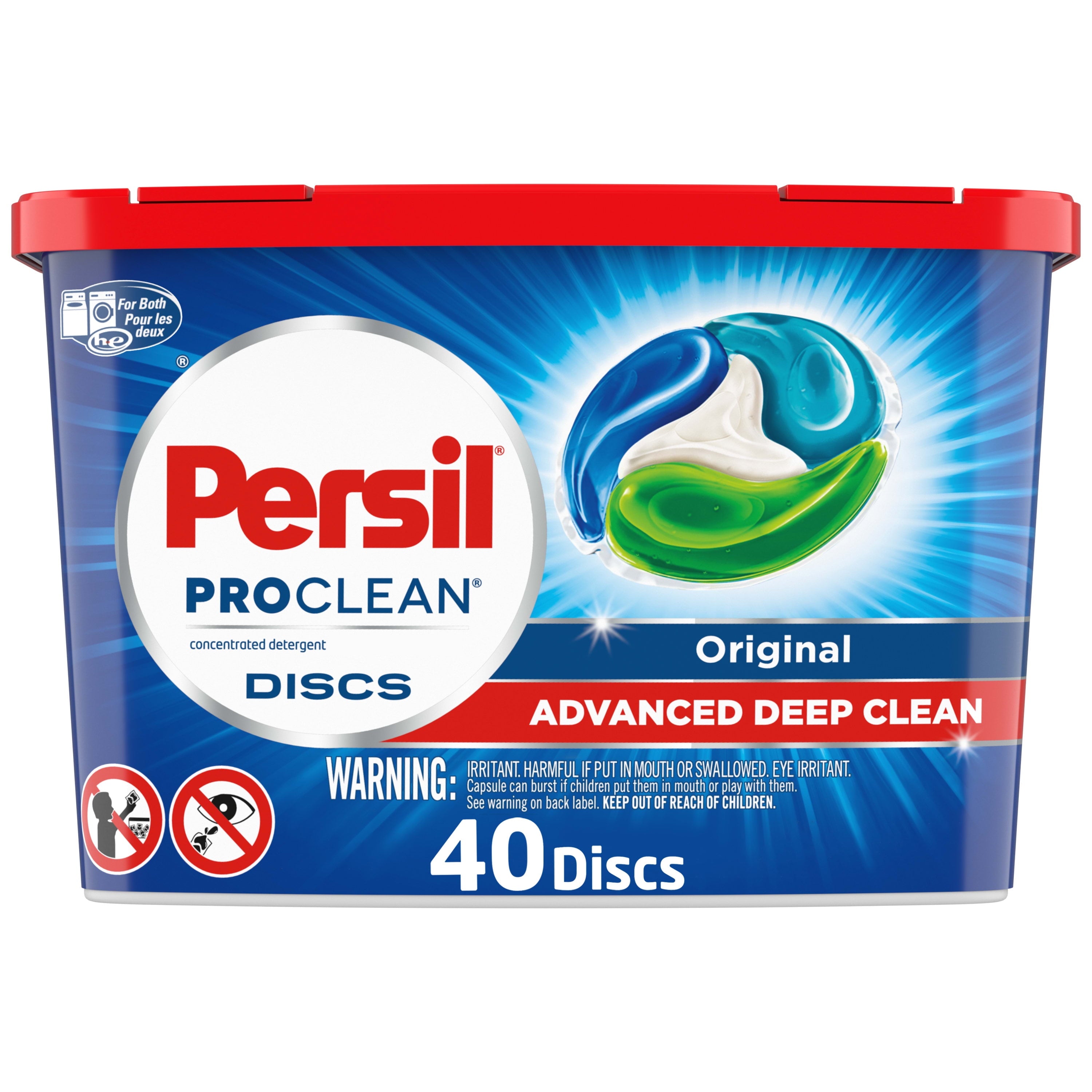 Persil Discs Laundry Detergent Pacs - Original, 40 Count
