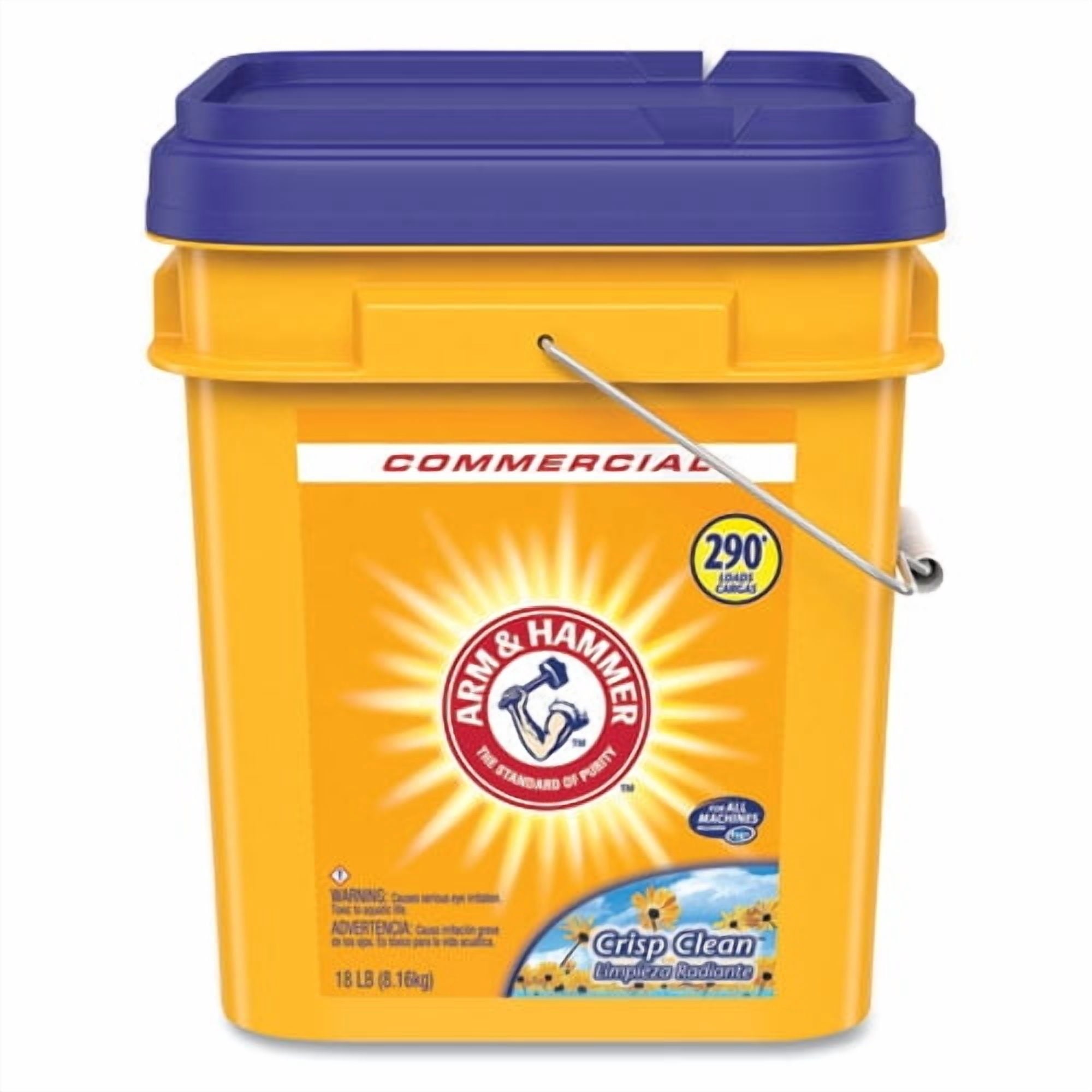 Powder Laundry Detergent - Crisp Clean, 18 lb Pail - Bundle of 2