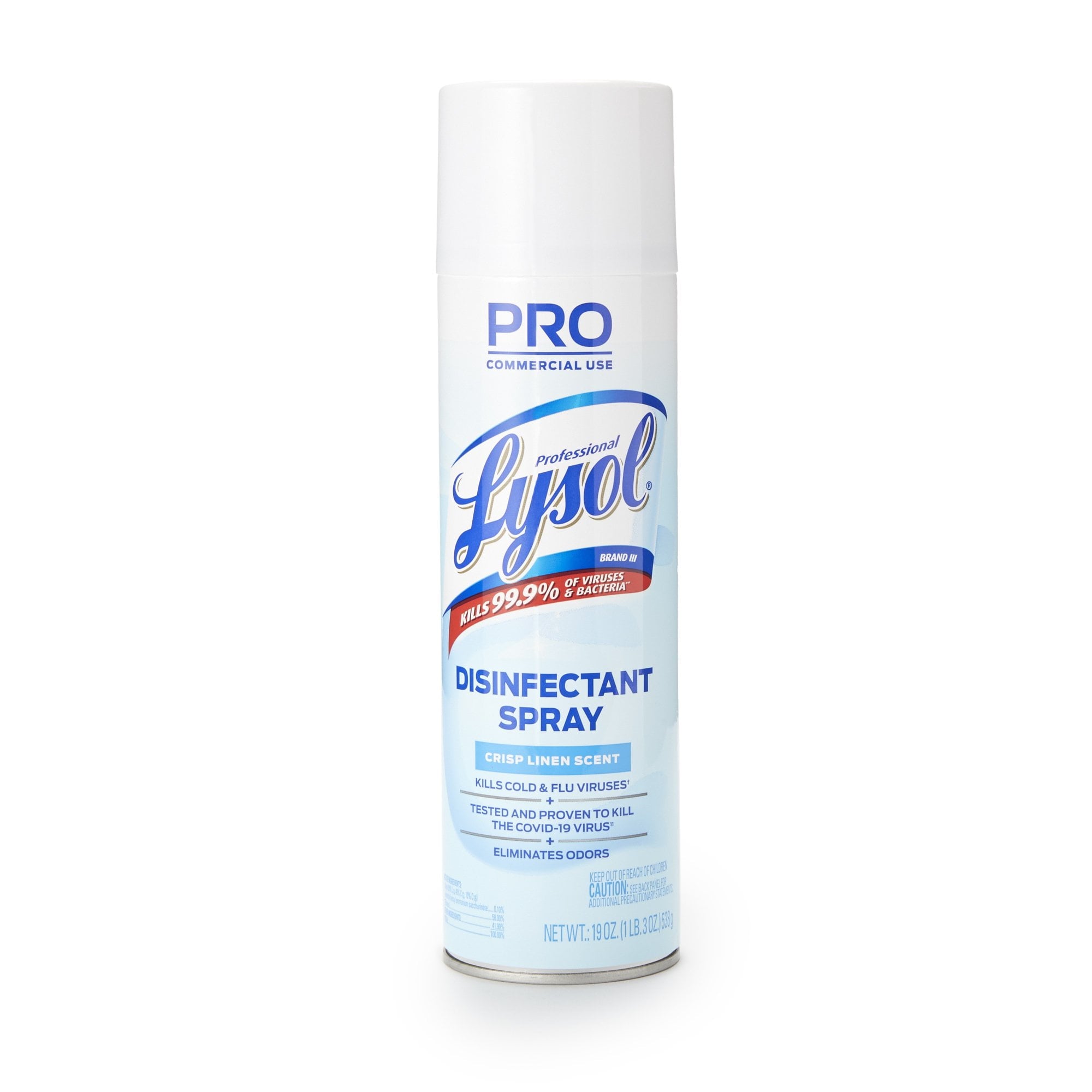 Lysol Disinfectant Spray for Commercial Use - Crisp Linen Scent, 19 oz, 1 Count, 1 Pack