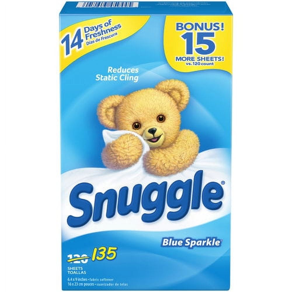 Snuggle Blue Sparkle Fabric Softener - 135 sheets