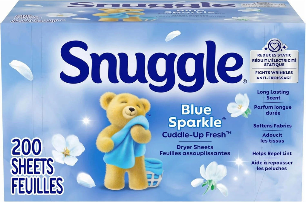 Snuggle Fabric Softener Dryer Sheets - Blue Sparkle, 200 Count