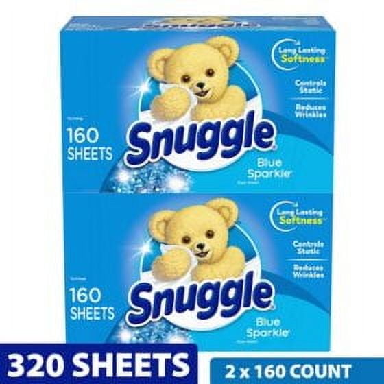 Snuggle Fabric Softener Dryer Sheets - Blue Sparkle 320 count.pack of 2