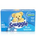 Snuggle Fabric Softener Dryer Sheets Blue Sparkle 80 Count