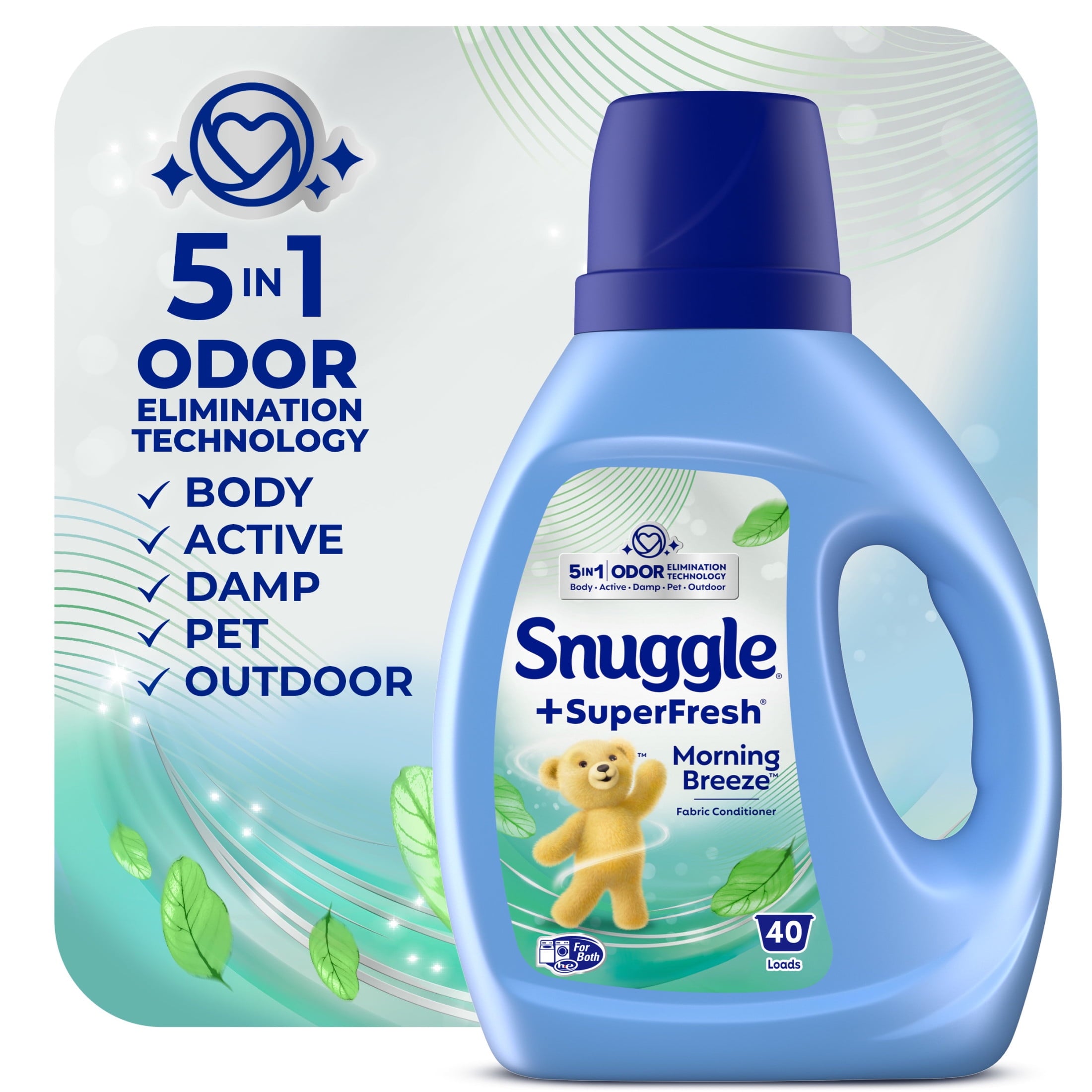 Snuggle SuperFresh Liquid Fabric Softener - Odor Eliminating, Morning Breeze, 40 Loads
