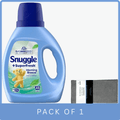 Snuggle SuperFresh Liquid Fabric Softener Morning Breeze 35.7 oz - 40 Loads with Microfiber Solid Color Towel by BundleEase