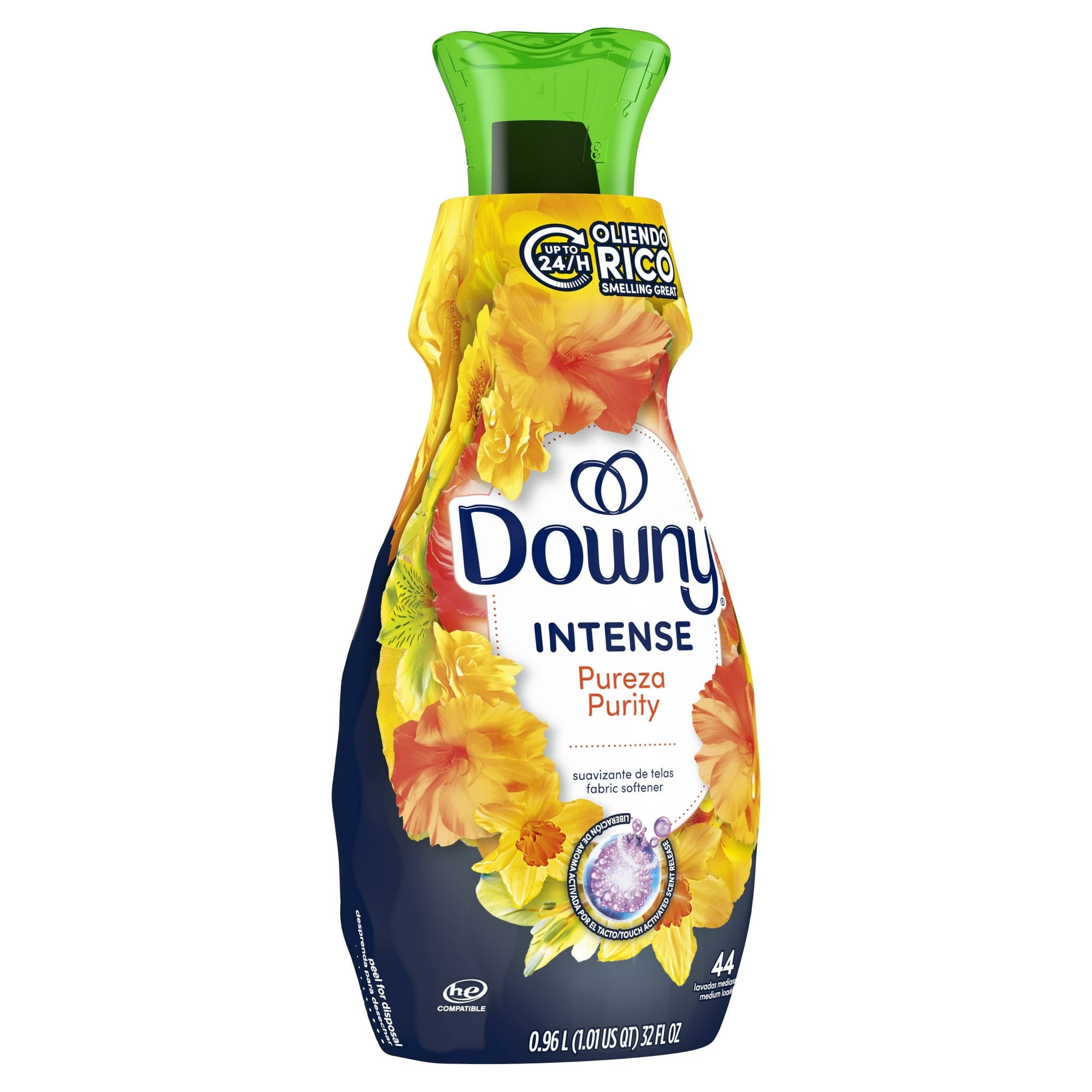 🌼💧Downy Intense Liquid Fabric Softener - Purity Scent, 32 fl oz. 44 Loads 🧺