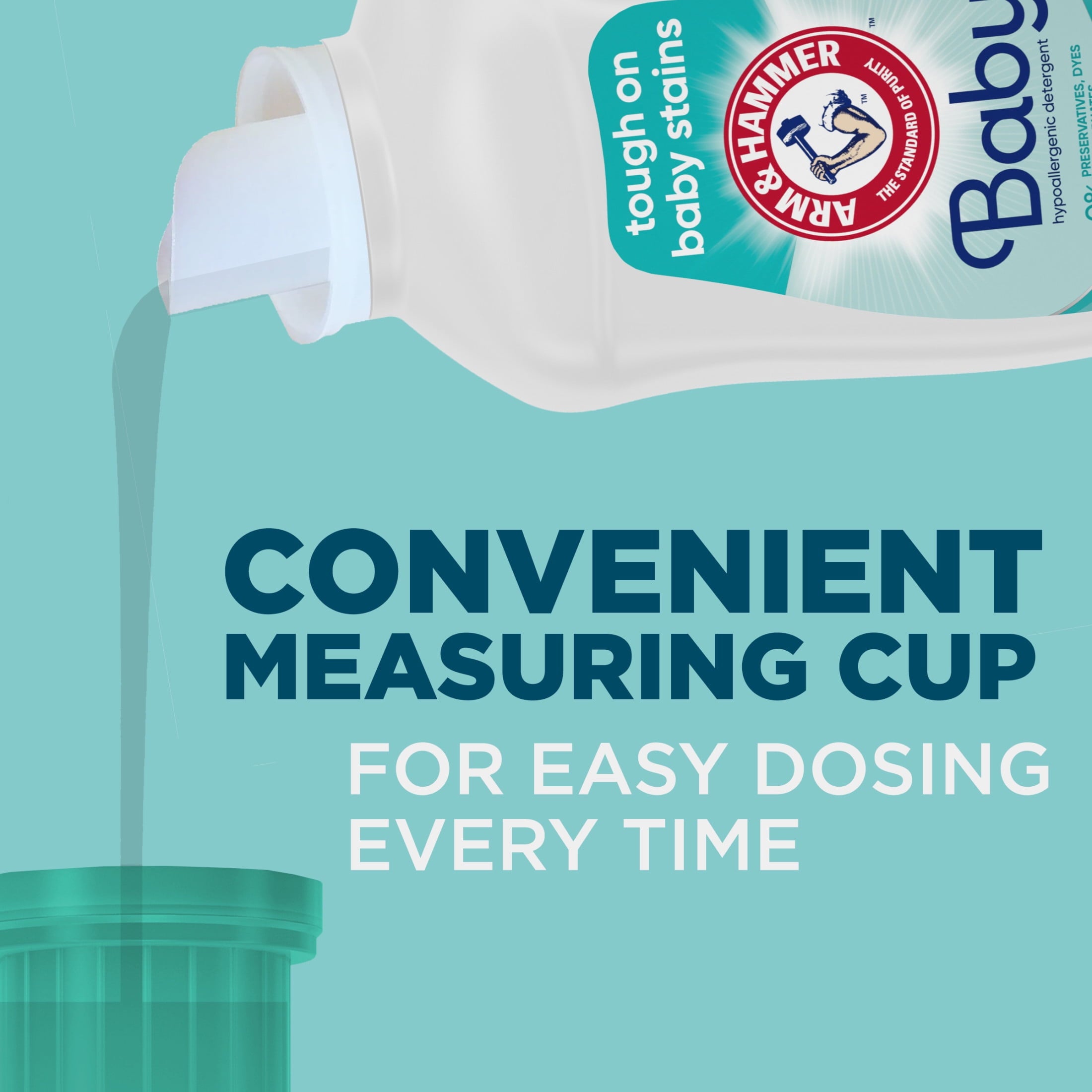 ARM & HAMMER Baby Hypoallergenic Liquid Laundry Detergent - 77 loads 100.5 fl oz - 4-Pack