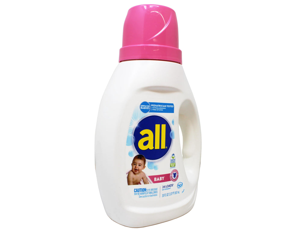 All Liquid Laundry Detergent - Gentle for Baby, 24 Loads, 30 FL OZ - 3 Pack