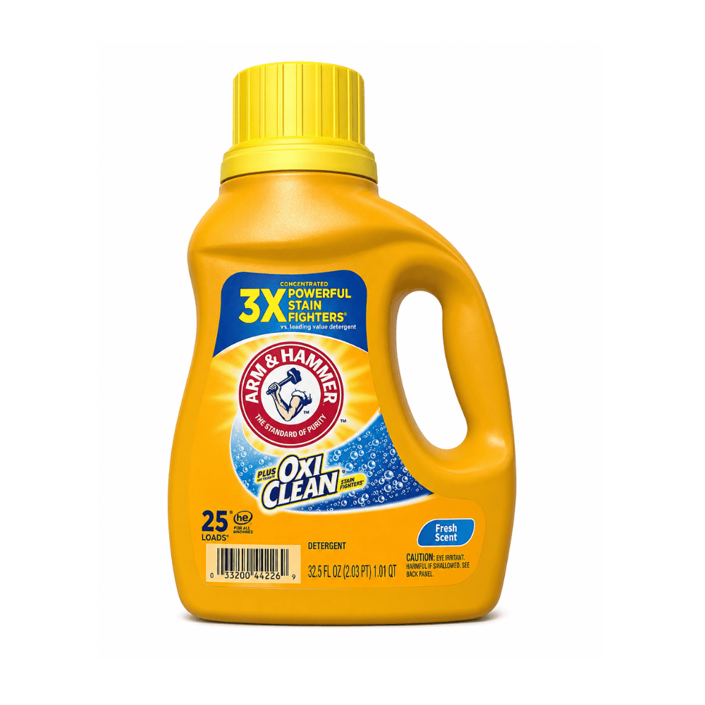 Arm & Hammer Plus OxiClean Liquid Laundry Detergent with OxiClean - Fresh Scent, 32.5 fl oz, 25 Loads