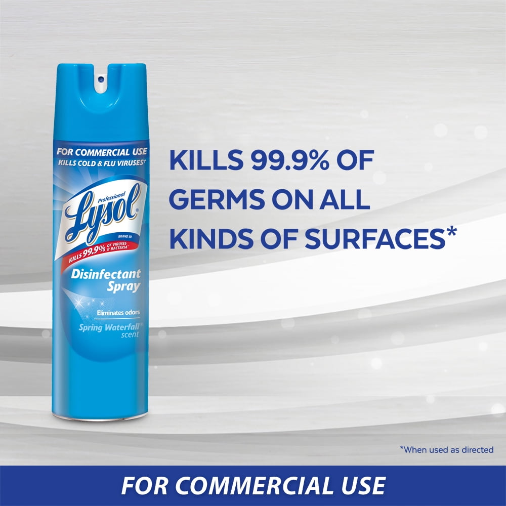 Lysol Disinfectant Spray for Commercial Use - Crisp Linen Scent, 19 oz, 1 Count, 1 Pack