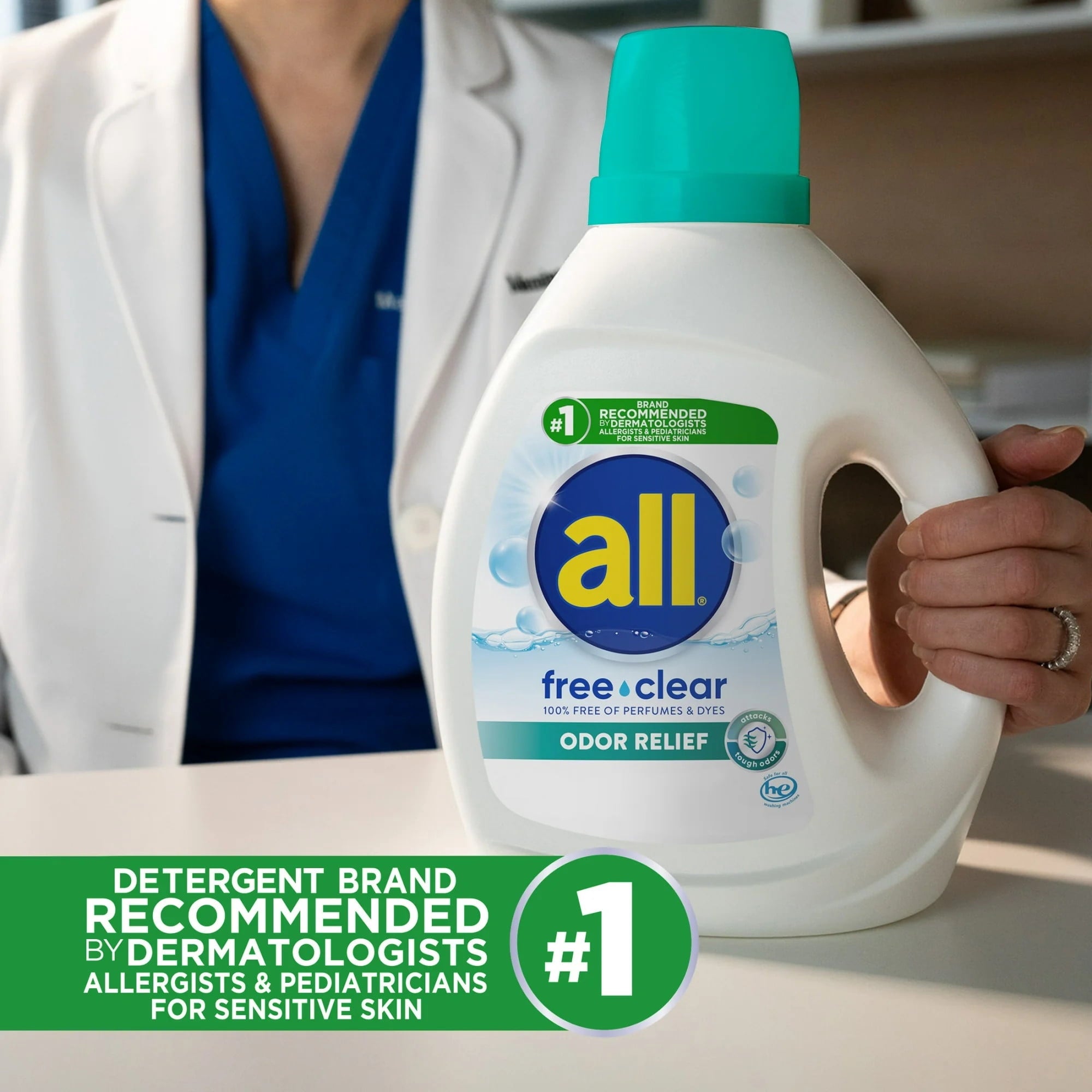 all Free Clear Liquid Laundry Detergent - Odor Relief, 141 oz, 79 Loads